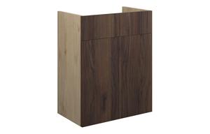 Eden 500mm Standard Basin Unit - Warm Walnut (Oak Cab)